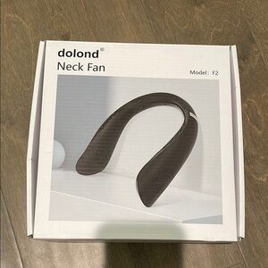 NIB Dolond Black Neck Fan opened but never used